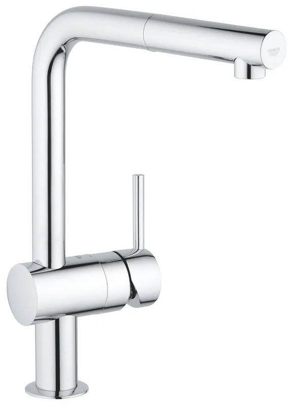 Szuper akció Grohe, Minta konyhai csaptelep, L-kifolyós, kihúzható fejjel, 32168000