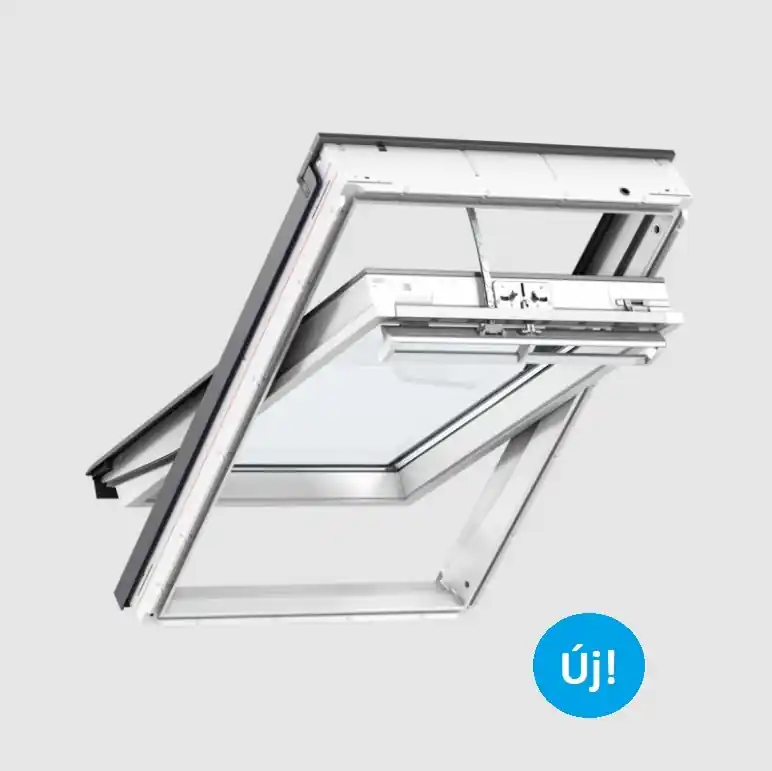 Velux, Elektromos tetőablak, GLU MK08 006421, műanyag bevonat fa maggal 78x118 cm Vedd meg most