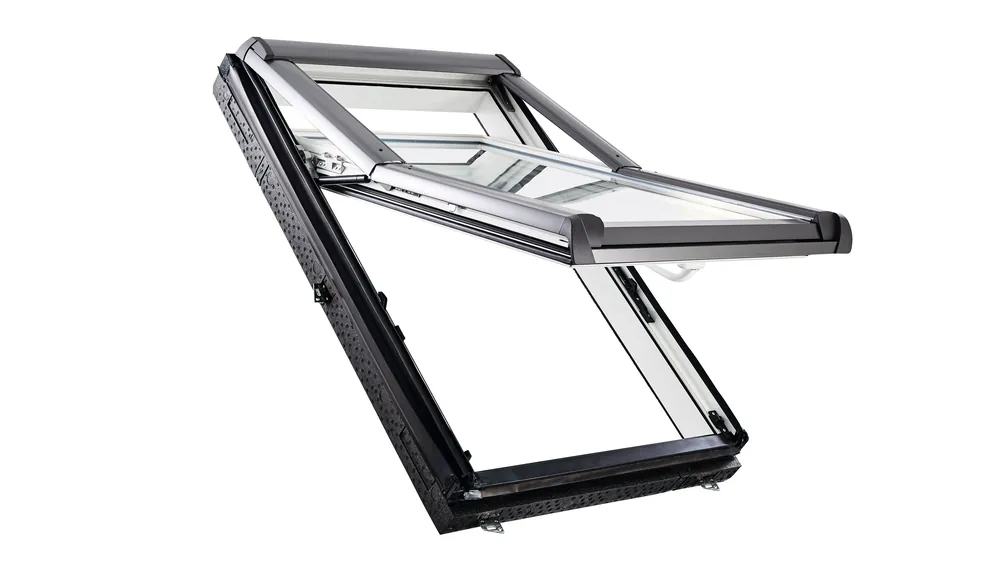 Roto, Tetőtéri ablak műanyag, WDF R79 K WD, 3-rétegű üveggel, Hőszigetelő Csomaggal, 74x140 cm (7/14) Bestseller