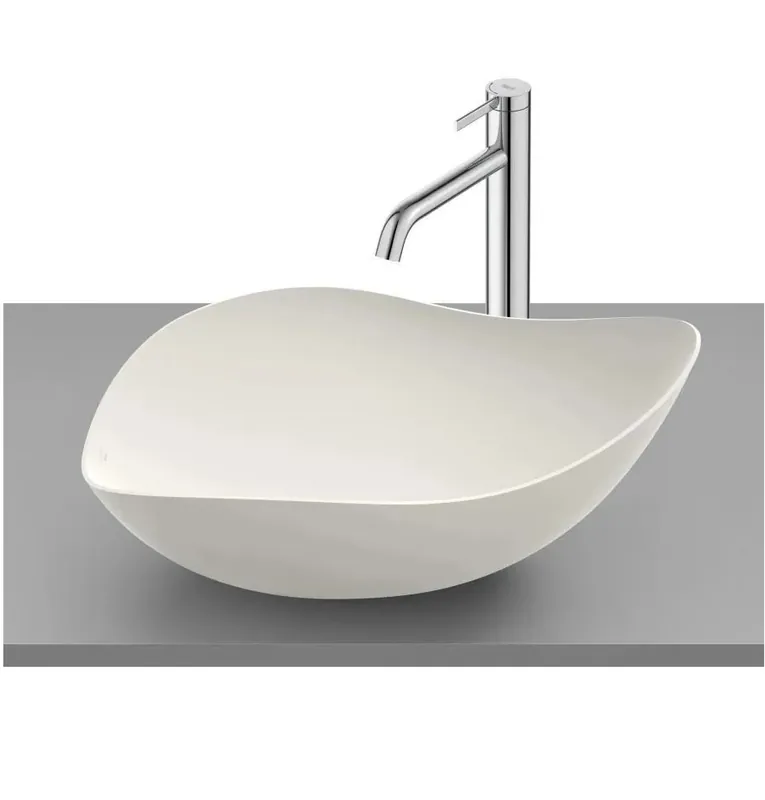 Korlátozott ajánlat Mosdó, Roca, Ohtake Fineceramic A327A13650, pultra ültethető, bézs, 54 cm