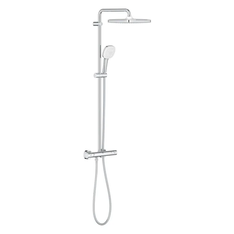 Grohe Tempesta termosztátos zuhanyrendszer, Cube 250 fejzuhannyal, króm 26689001 Népszerű