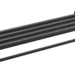 Árcsökkenés Törölközőtartó, Wellis, Mamba WE00118, polc, matt fekete, 60 cm