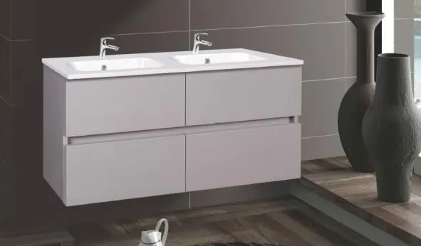 Fürdőszobabútor, Wellis, Elois Grey 120, 4 fiókos, komplett mosdós szekrény Vásárlói kedvenc