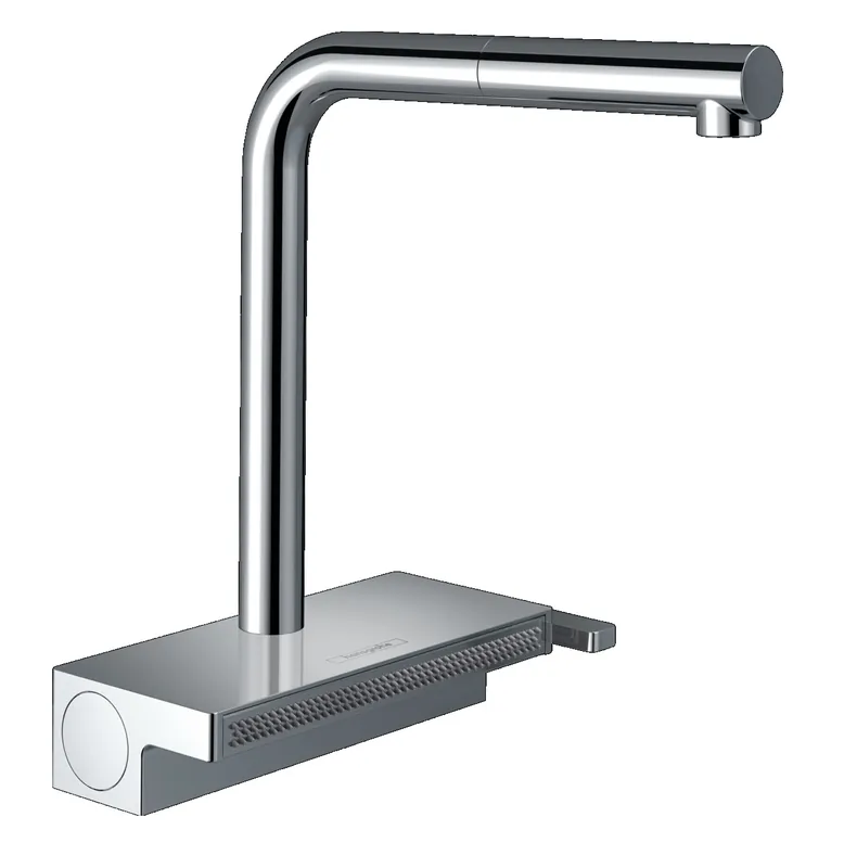 Gyors kiszállítás Hansgrohe Aquno Select M81 Egykaros konyhai csaptelep 250 kihúzható kifolyóval, 2jet, sBox-val, 73830000