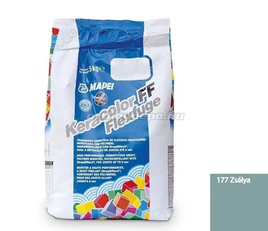 Fugázó, Mapei Keracolor FF Flex Nr.177 Zsálya 5 kg Nézd meg most