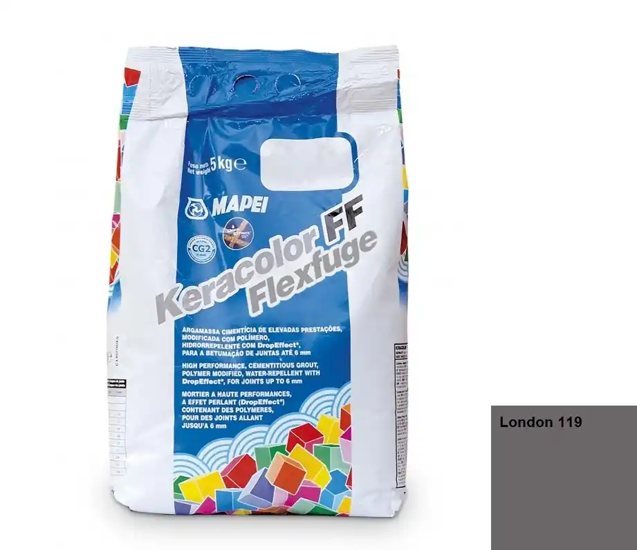 Fugázó, Mapei, Keracolor FF Flex Nr.119 Londonszürke 5 kg Biztonságos fizetés