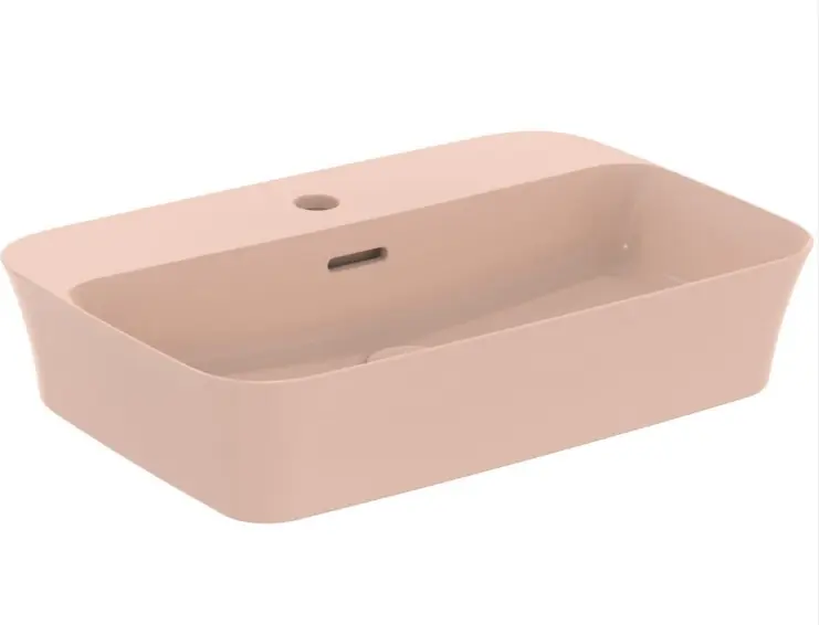Mosdó, Ideal Standard, Ipalyss E2077V7, csaplyukkal, rózsaszín/barack, 55 cm Prémium