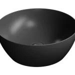 Vedd meg most Mosdó, Sapho GSI Pura 885126, pultra ültethető, matt fekete, átmérő: 42 cm