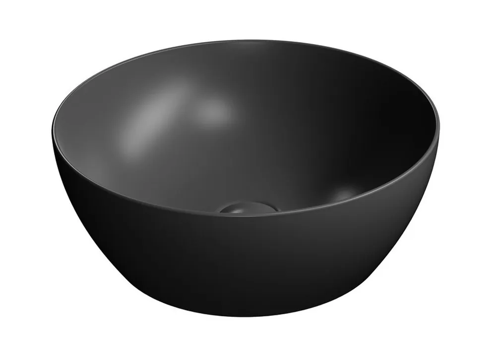 Vedd meg most Mosdó, Sapho GSI Pura 885126, pultra ültethető, matt fekete, átmérő: 42 cm