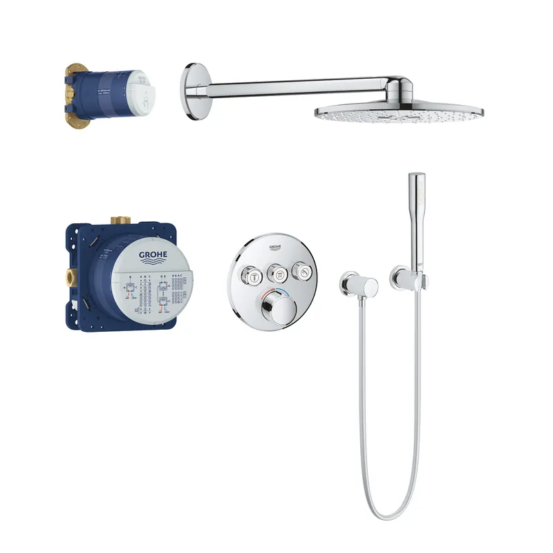 Alacsony ár Grohe, SmartControl termosztátos zuhanyrendszer, 3 fogyasztós, alaptesttel 34709000