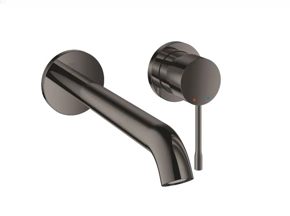 Grohe, Essence, kétlyukas fali mosdó, L-es méret, hard graphite, 19967A01 Szuper akció