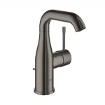 Grohe Essence egykaros mosdó M-es méret, húzórudas leeresztővel, hard graphite, 23462A01 Olcsó