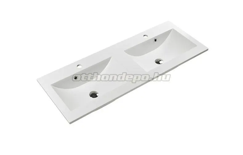 Biztonságos fizetés Mosdó, Marmy, Lisette 6 121 29 12 42 03, 2 medencés, 2 csaplyukkal, 120 cm