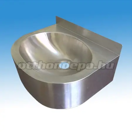Expressz szállítás B&K, Falra szerelhető hegesztett oválmedencés kézmosó, 400x355x150 mm, BK05261000000001