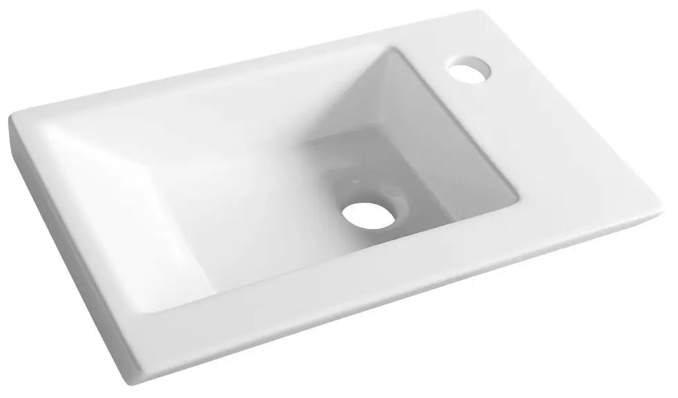 Mosdó, Sapho, Aqualine Zoran 4045, pultra ültethető, csaplyukkal 45 cm Gyors szállítás