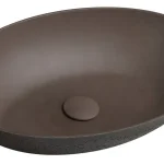 Mosdó, Sapho, FORMIGO FG024, beton, sötét barna színű, 60 cm Outlet
