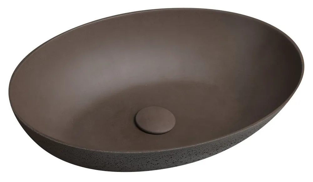 Mosdó, Sapho, FORMIGO FG024, beton, sötét barna színű, 60 cm Outlet