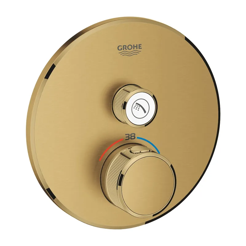 Árengedmény Grohtherm SmartControl termosztátos, 1 fogyasztós, brushed cool sunrise 29118GN0