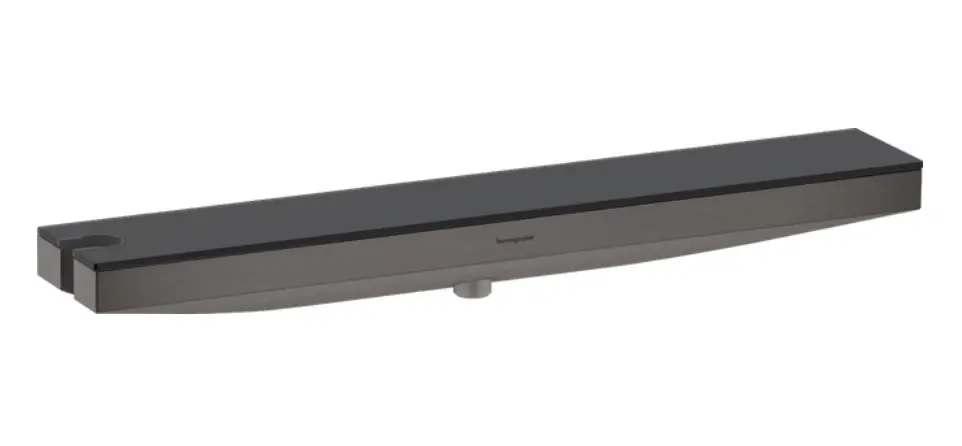 Hansgrohe Rainfinity Fali kimenet 500 integrált polc bal oldali zuhanytartó szálcsiszolt fekete 26843340 Nézd meg most
