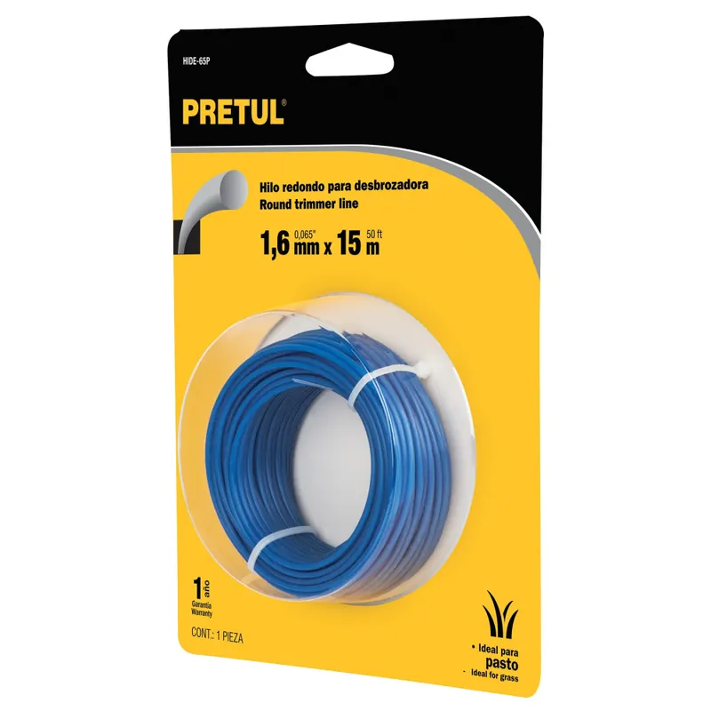 PRETUL HIDE-65P Szegélynyíró damil, kerek profil, 1,6 mm / 15 m (20022) Vedd meg most