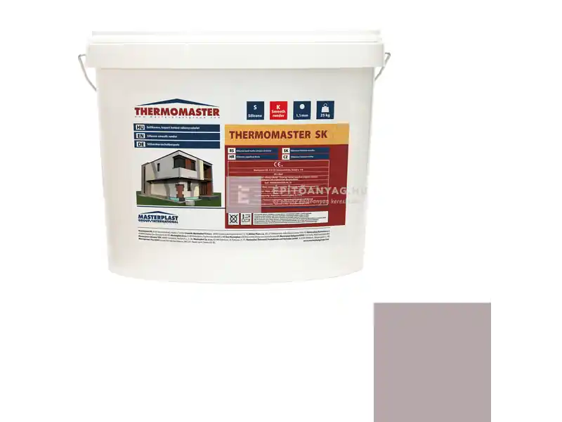 Masterplast Thermomaster szilikon vékonyvakolat, kapart 1,5 mm 20-D 25 kg Népszerű