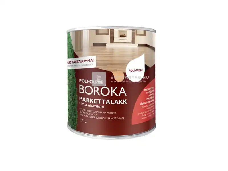 Poli-Farbe Boróka vízzel hígítható parkettalakk 1 l Expressz szállítás