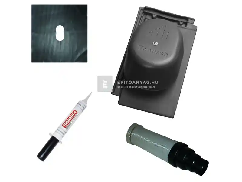Bestseller Tondach Planoton 9 csatornaszellőző szett FusionProtect titán