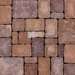 Népszerű Semmelrock Castello Antico kombi térkő vörösbarna 6 cm
