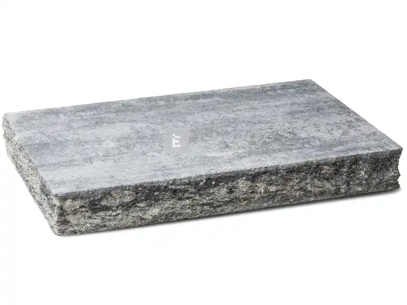 Viastein Avangard oszlopfedlap Via+ roppantott felület antracit-fehér 36x56x8 cm Azonnali szállítás
