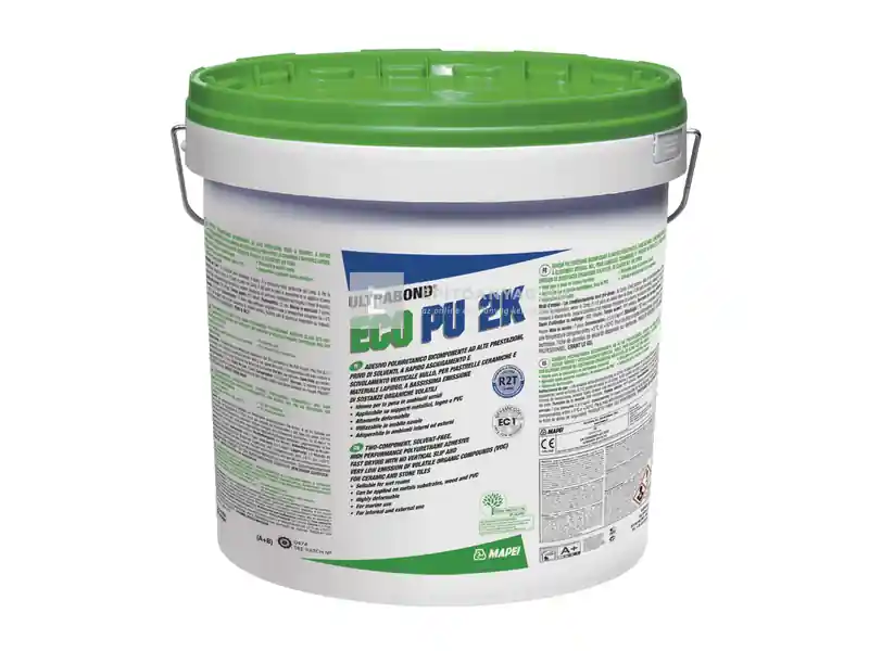 Legnépszerűbb Mapei Ultrabond Eco PU 2K kétkomponensű ragasztó kerámia- és kőlapokhoz R2T fehér 5 kg