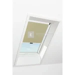 Gyors szállítás Roto Designo ZRV R4/R7 74x118 cm sötét-bézs fényzáró roló, alumínium profilokkal