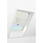 Roto Designo ZRV R4/R7 74x118 cm bézs fényzáró roló, alumínium profilokkal Újdonság