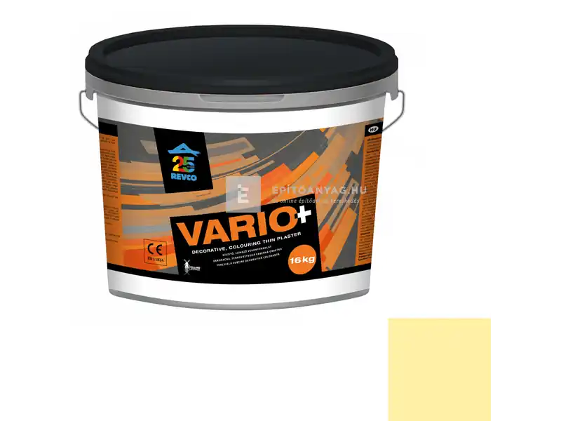 Revco Vario+ Struktúra gördülőszemcsés vékonyvakolat 2 mm narcis 3 16 kg Bestseller