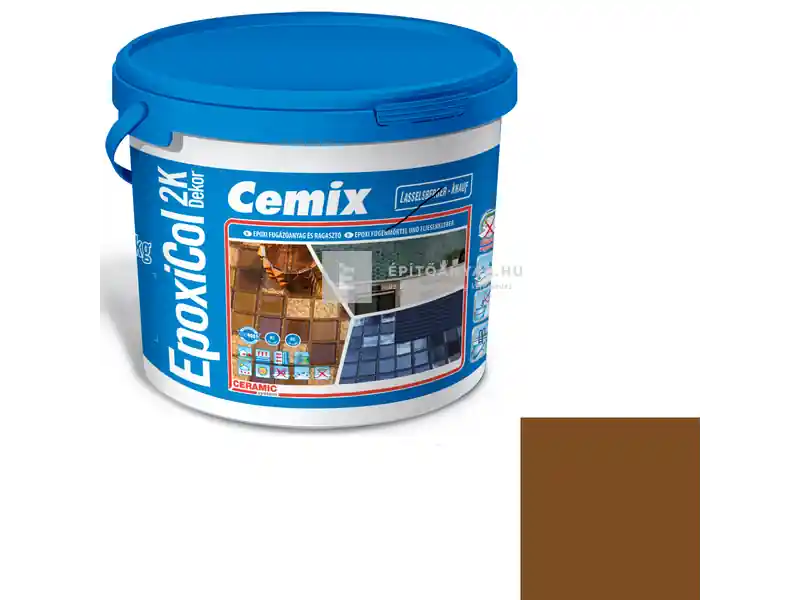 Cemix 8660 EpoxiCol 2K Dekor epoxi fugázó kakaó 7 kg Azonnali szállítás