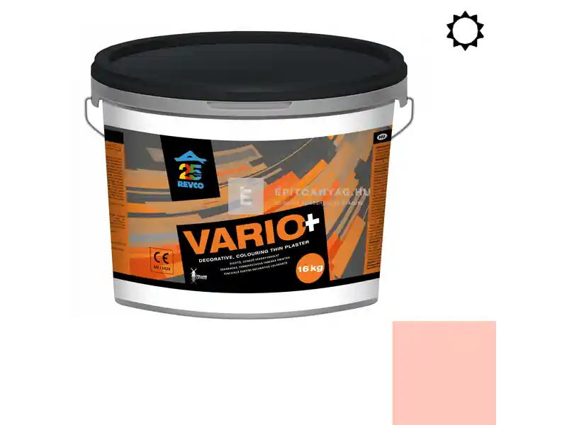 Revco Vario+ Struktúra gördülőszemcsés vékonyvakolat 3 mm salmon 2 16 kg Kiárusítás