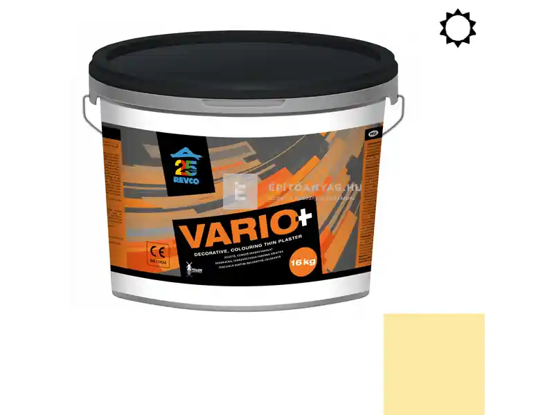 Biztonságos fizetés Revco Vario+ Struktúra gördülőszemcsés vékonyvakolat 3 mm sunset 2 16 kg