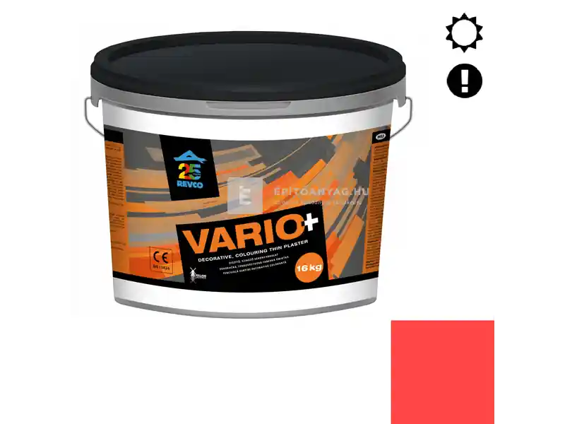 Revco Vario+ Struktúra gördülőszemcsés vékonyvakolat 3 mm scarlet 5 16 kg Olcsó