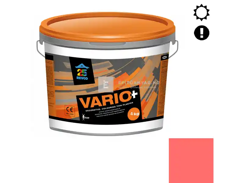 Revco Vario+ Spachtel kapart vékonyvakolat 1,5 mm scarlet 4 4 kg Prémium
