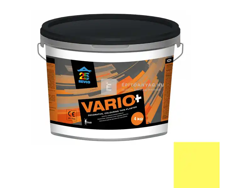 Akciós ár Revco Vario+ Struktúra gördülőszemcsés vékonyvakolat 2 mm canari 4 4 kg