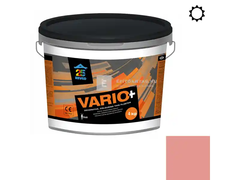 Gyors kiszállítás Revco Vario+ Struktúra gördülőszemcsés vékonyvakolat 2 mm rouge 3 4 kg