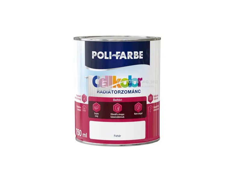 Poli-Farbe Cellkolor radiátorzománc fehér 0,75 l Különleges ajánlat