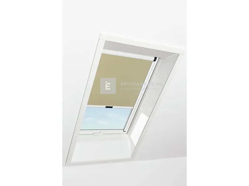 Roto Designo ZRV R4/R7 54x78 cm sötét-bézs fényzáró roló, fehér profilokkal Expressz szállítás