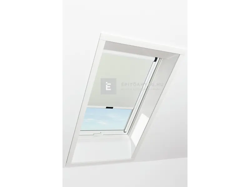 Roto Designo ZRV R4/R7 74x140 cm világosbézs fényzáró roló, fehér profilokkal Népszerű