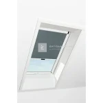 Vásárlói kedvenc Roto Designo ZRV R4/R7 54x78 cm sötétszürke fényzáró roló, fehér profilokkal