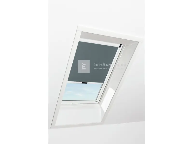 Vásárlói kedvenc Roto Designo ZRV R4/R7 54x78 cm sötétszürke fényzáró roló, fehér profilokkal