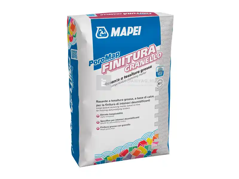 Ne maradj le Mapei Poromap Finitura Granello durva szemcsés páraáteresztő simítóhabarcs 25 kg