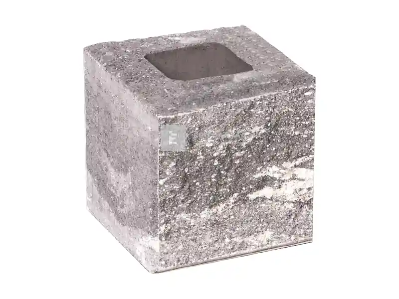 Leier Architektura kerítéskő félkő feketemárvány 20x20x20 cm Expressz kézbesítés