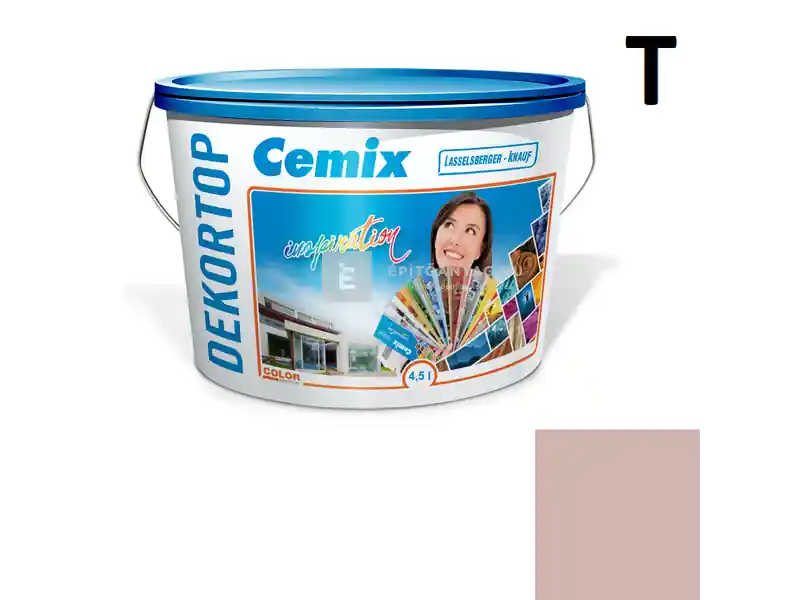 Olcsó Cemix 2802 DekorTOP diszperziós homlokzatfesték 5115 rusty 4,5 l