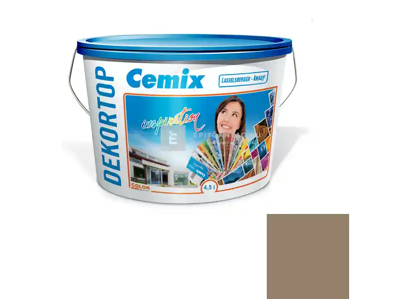 Biztonságos fizetés Cemix 2802 DekorTOP diszperziós homlokzatfesték 4987 brown 4,5 l