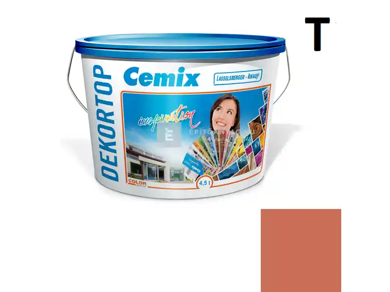 Kedvezményes ár Cemix 2802 DekorTOP diszperziós homlokzatfesték 6329 intense 4,5 l